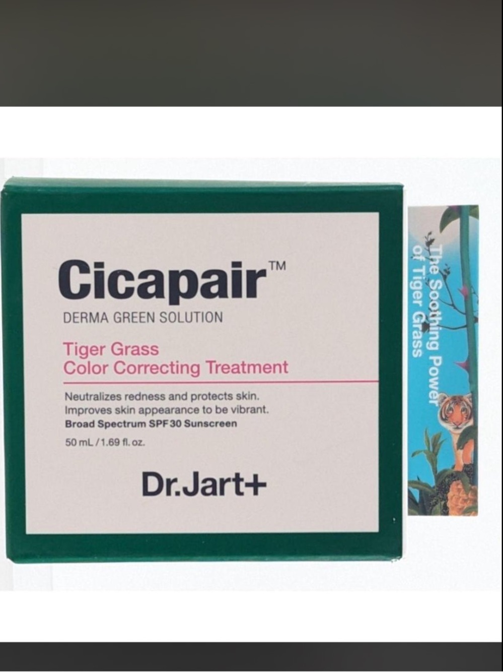 Dr. Jart+ Cicapair Tiger Grass Color Correcting Treatment face cream SPF 30 NEW